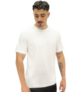 MuscleCloth Basic Kısa Kollu T-Shirt Beyaz