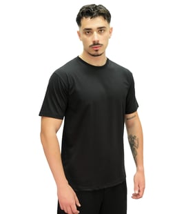 MuscleCloth Basic Kısa Kollu T-Shirt Siyah