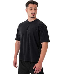 MuscleCloth Basic Oversize T-Shirt Siyah