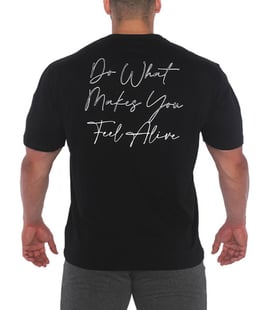 MuscleCloth Feel Alive Oversize T-Shirt Siyah