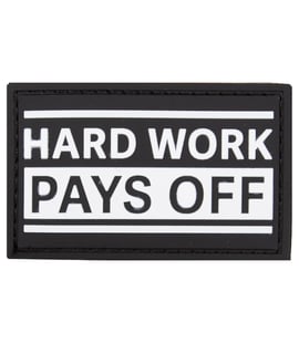 MuscleCloth Hard Work Pays Off Patch 8x5 Cm
