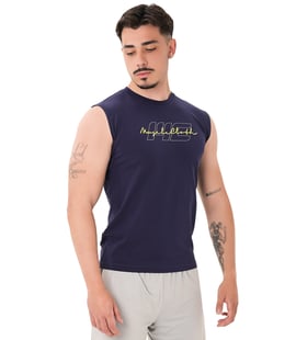 MuscleCloth Icon Kolsuz T-Shirt Lacivert