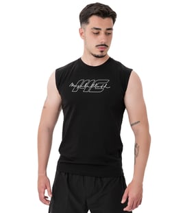 MuscleCloth Icon Kolsuz T-Shirt Siyah
