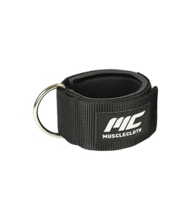 MuscleCloth Padded Ankle Cuff Tekli Paket Siyah