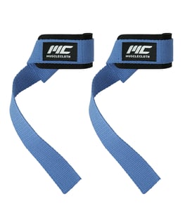 MuscleCloth Padded Lifting Straps Mavi