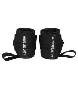 MuscleCloth Pro Wrist Wraps 2'li Paket Siyah