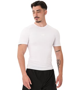 MuscleCloth Tech Kısa Kollu T-Shirt Beyaz