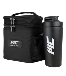 MuscleCloth Termo Çanta Seti + Paslanmaz Çelik Shaker 739 ml