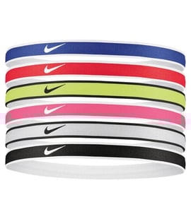 Nike Swoosh Sport Headbands Printed 6'lı Saç Bandı Çok Renkli
