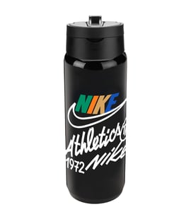 Nike Tr Renew Recharge Straw Bottle Matara 700 ml Siyah Beyaz
