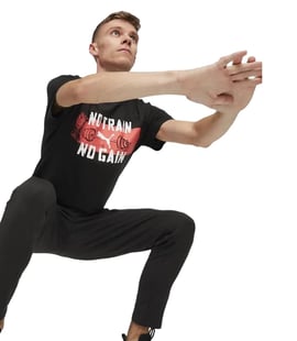 Puma Graphic Slogan Kısa Kollu T-Shirt Siyah