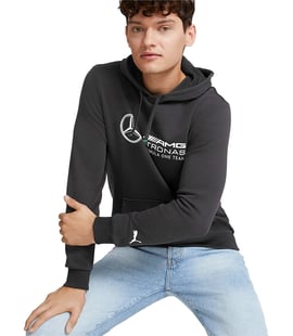 Puma Mercedes AMG Petronas Ess Kapüşonlu Sweatshirt Siyah
