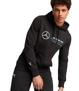 Puma Mercedes AMG Petronas Kapüşonlu Sweatshirt Siyah