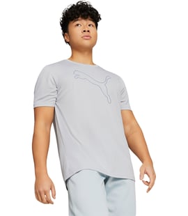 Puma Performance Cat Kısa Kollu T-Shirt Gri