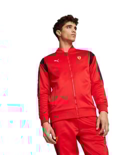 Puma Scuderia Ferrari Race MT7 Fermuarlı Sweatshirt Kırmızı
