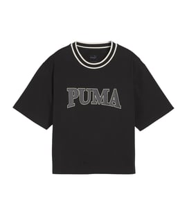 Puma Squad Graphic Kadın Kısa Kollu T-Shirt Siyah
