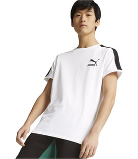 Puma T7 Iconic Kısa Kollu T-Shirt Beyaz