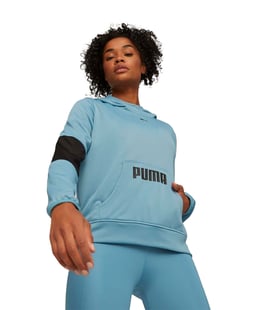 Puma Train All Day Kadın Kapüşonlu Sweatshirt Mavi