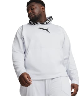 Puma Train Pwr Fleece Hoodie Kapüşonlu Sweatshirt Beyaz