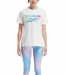 Reebok Gradient Graphic Kadın Kısa Kollu T-Shirt Ekru
