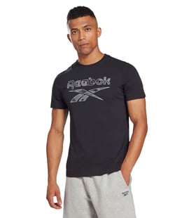 Reebok ID Camo Kısa Kollu T-Shirt Siyah Kamuflaj