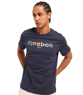 Reebok Sumth Kısa Kollu T-Shirt Lacivert