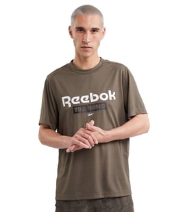 Reebok Training Gfx Kısa Kollu T-Shirt Haki