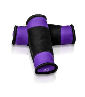 Slazenger Tutacaklı Neopren Dambıl 1 Kg + 1 Kg Mor