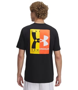 Under Armour 60/40S Evol Logo Kısa Kollu T-Shirt Siyah