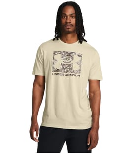 Under Armour Abc Camo Boxed Logo Ss Kısa Kollu T-Shirt Bej