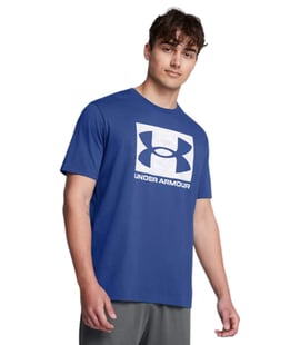 Under Armour Abc Camo Boxed Logo Ss Kısa Kollu T-Shirt Mavi
