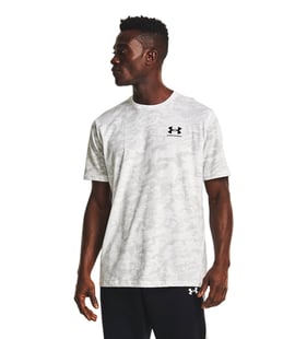 Under Armour All Over Logo T-Shirt Beyaz Kamuflaj
