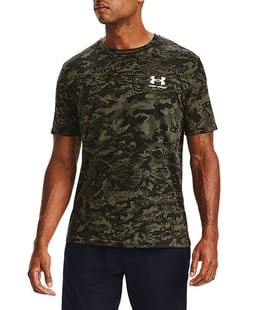 Under Armour All Over Logo T-Shirt Siyah Kamuflaj