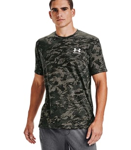 Under Armour All Over Logo T-Shirt Yeşil Kamuflaj
