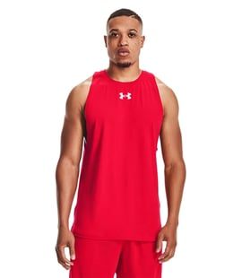 Under Armour Baseline Cotton Atlet Kırmızı Beyaz