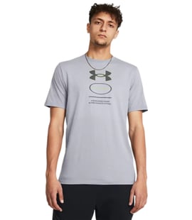 Under Armour Branded Gel Stack Kısa Kollu T-Shirt Gri