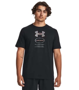Under Armour Branded Gel Stack Kısa Kollu T-Shirt Siyah