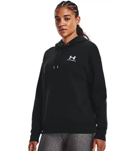 Under Armour Essential Fleece Kadın Kapüşonlu Sweatshirt Siyah