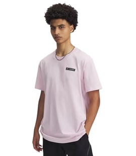 Under Armour Heavyweight Armour Label Kısa Kollu T-Shirt Açık Pembe