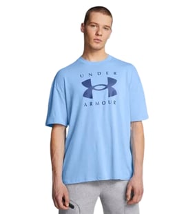 Under Armour Heavyweight Oversize Kısa Kollu T-Shirt Açık Mavi