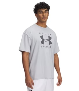 Under Armour Heavyweight Oversize Kısa Kollu T-Shirt Gri