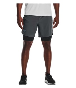 Under Armour Launch Sw 2N1 Şort Siyah Gri