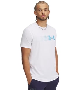 Under Armour Left Chest Fly In Logo Kısa Kollu T-Shirt Beyaz Turkuaz