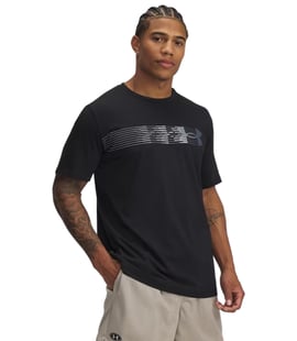 Under Armour Left Chest Fly In Logo Kısa Kollu T-Shirt Siyah