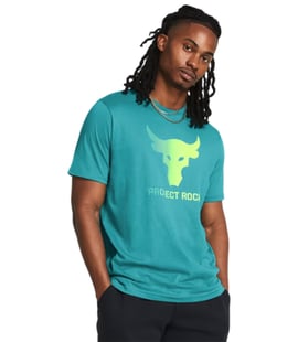 Under Armour Project Rock Payoff Graphic Kısa Kollu T-Shirt Turkuaz
