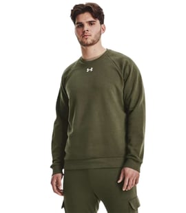 Under Armour Rival Fleece Crew Sweatshirt Haki