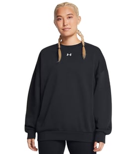Under Armour Rival Fleece Kadın Oversize Sweatshirt Siyah
