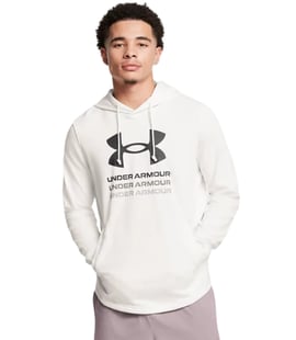 Under Armour Rival Terry Graphic Kapüşonlu Sweatshirt Beyaz