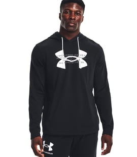 Under Armour Rival Terry Logo Hoodie Kapüşonlu Sweatshirt Siyah