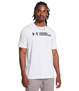 Under Armour Sliced Wordmark Kısa Kollu T-Shirt Beyaz